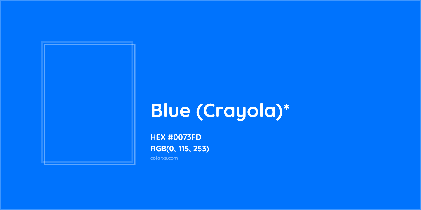 HEX #0073FD Color Name, Color Code, Palettes, Similar Paints, Images