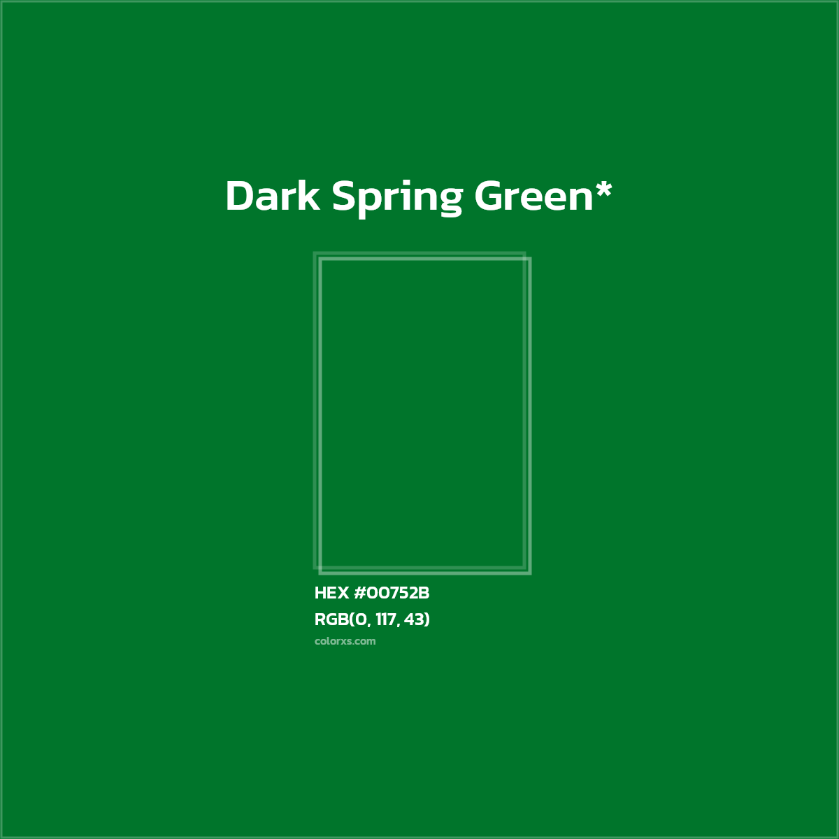 HEX #00752B Color Name, Color Code, Palettes, Similar Paints, Images