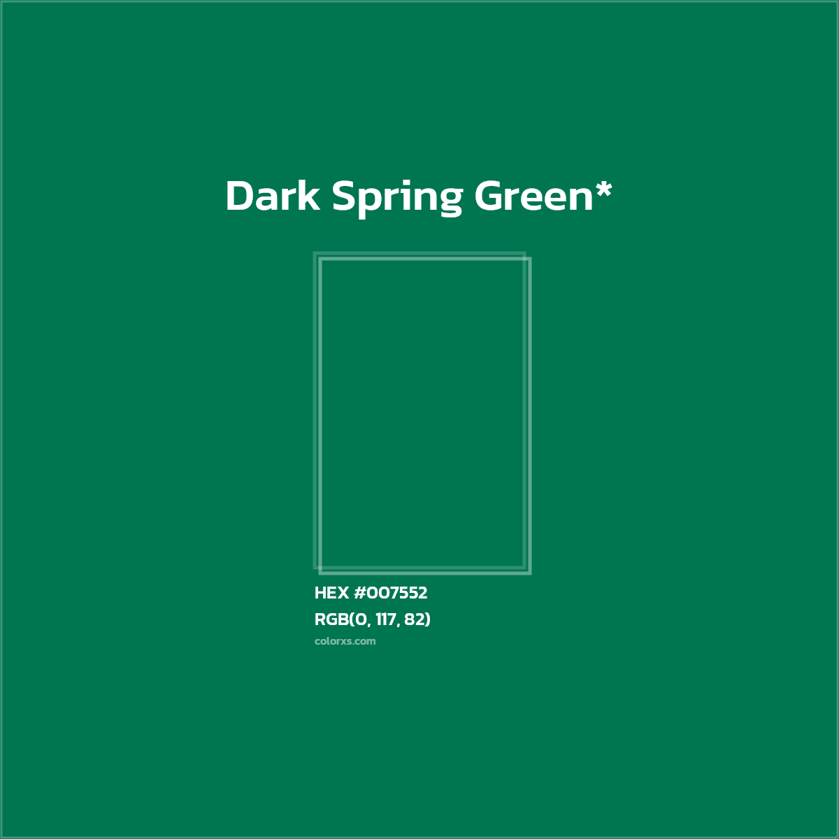 HEX #007552 Color Name, Color Code, Palettes, Similar Paints, Images