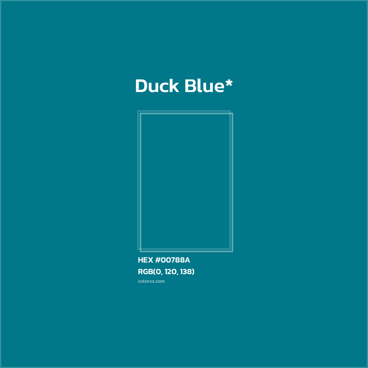 HEX #00788A Color Name, Color Code, Palettes, Similar Paints, Images