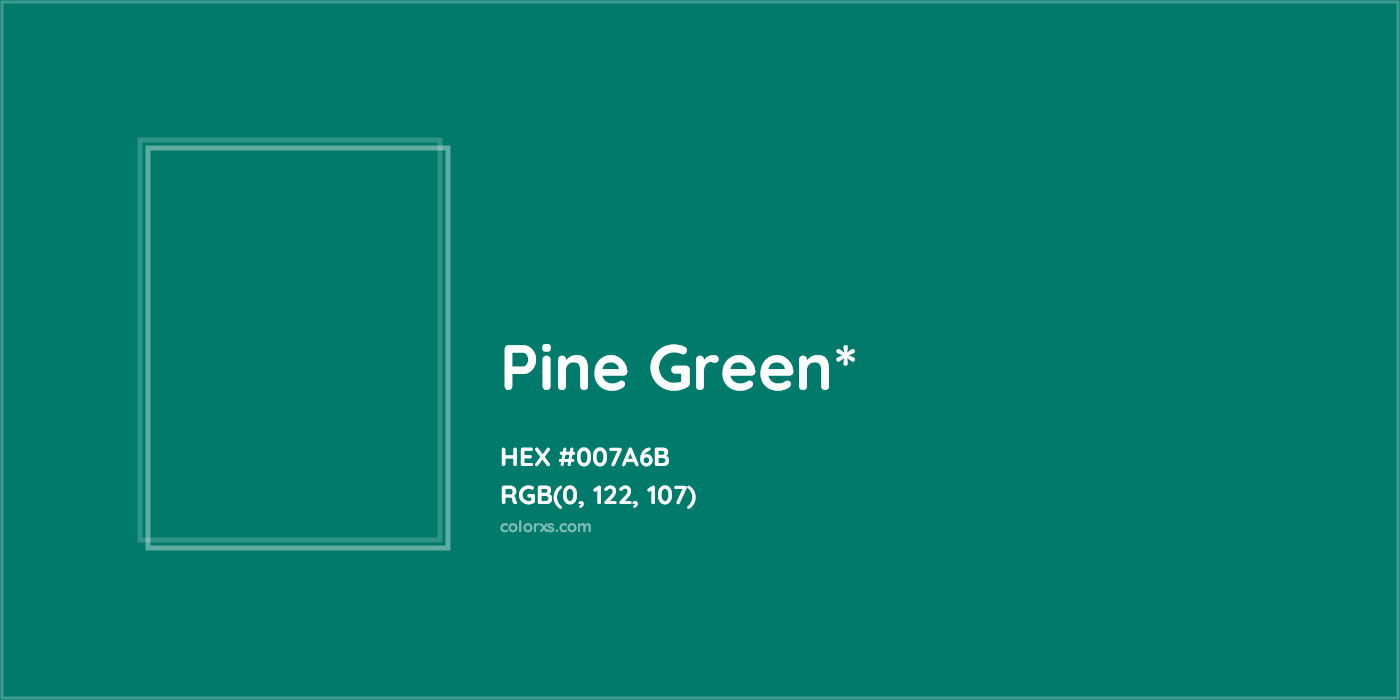 HEX #007A6B Color Name, Color Code, Palettes, Similar Paints, Images