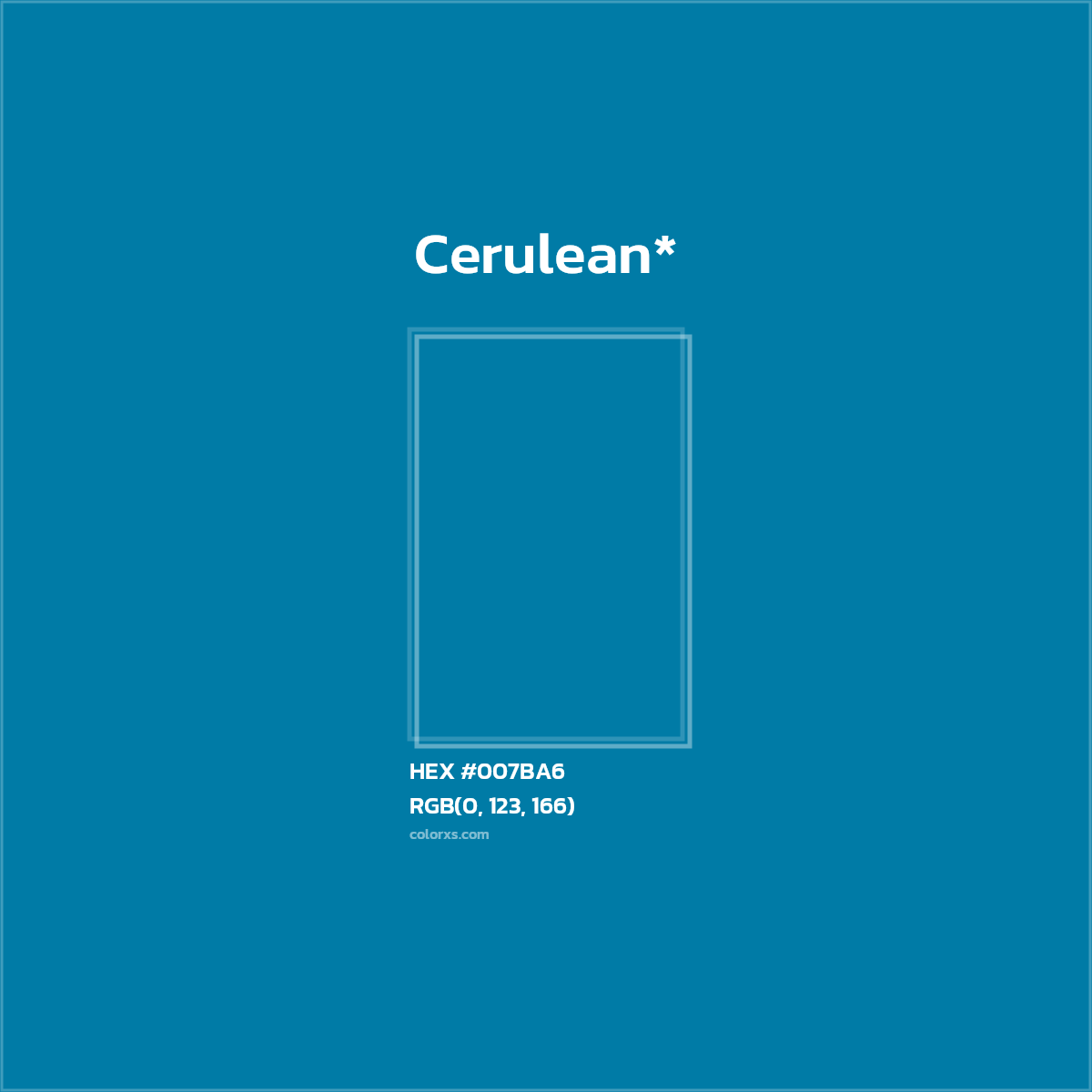 HEX #007BA6 Color Name, Color Code, Palettes, Similar Paints, Images