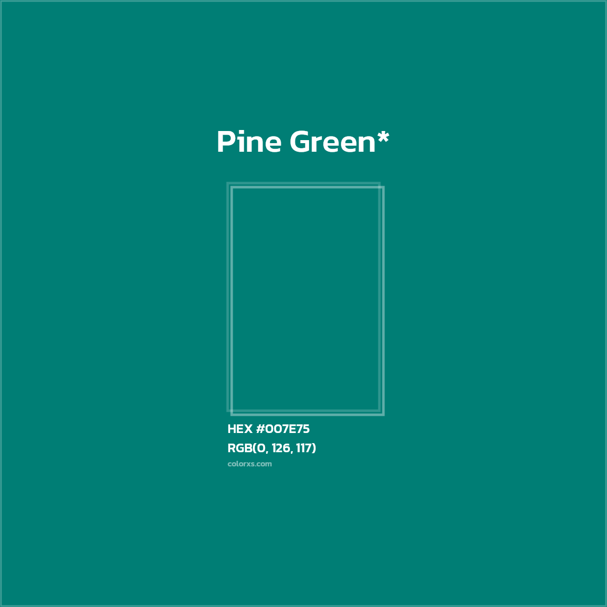 HEX #007E75 Color Name, Color Code, Palettes, Similar Paints, Images