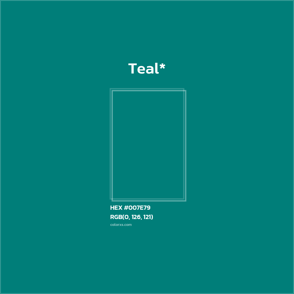 HEX #007E79 Color Name, Color Code, Palettes, Similar Paints, Images