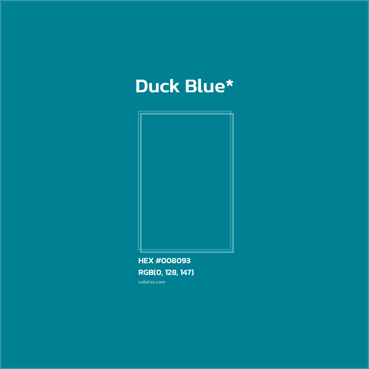 HEX #008093 Color Name, Color Code, Palettes, Similar Paints, Images