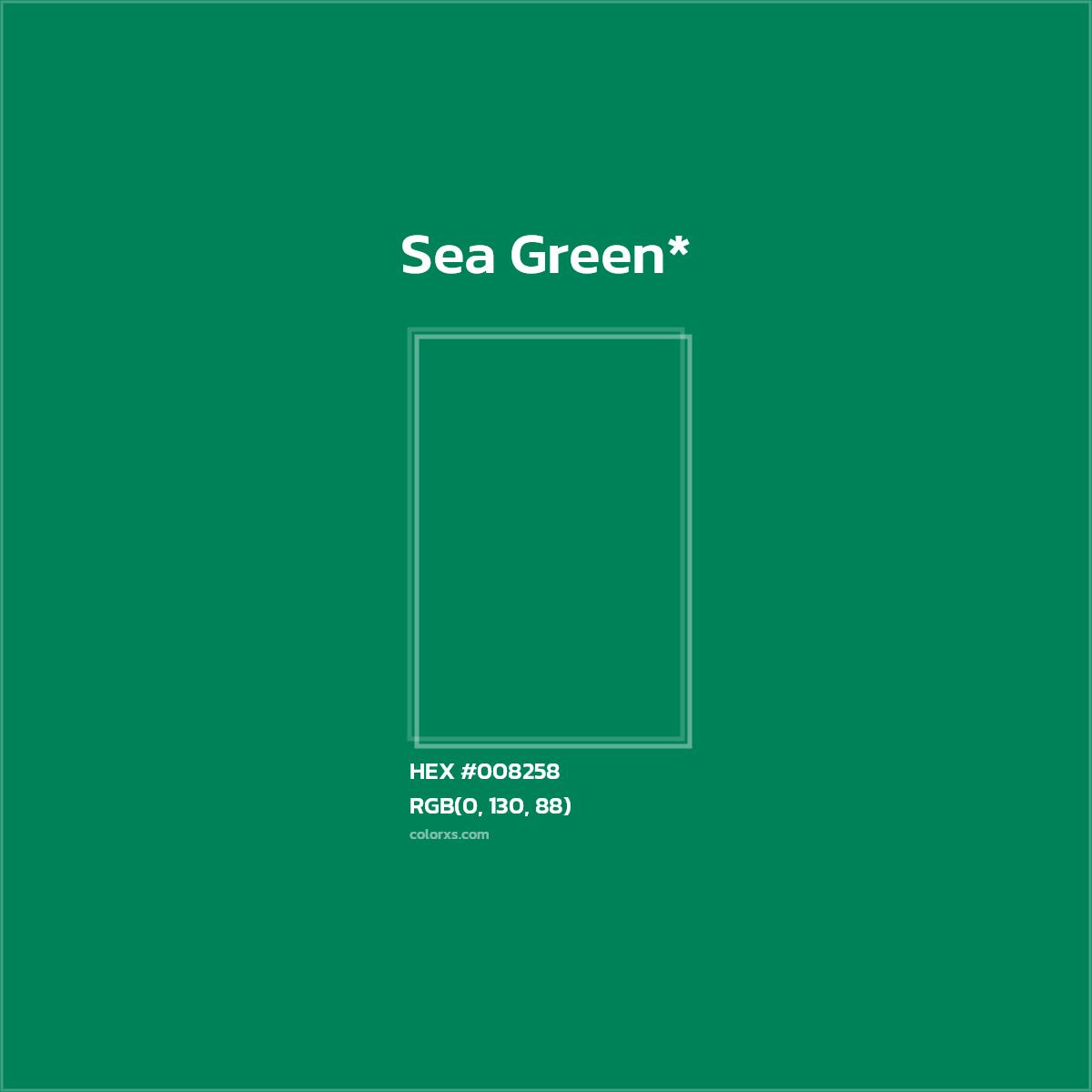 HEX #008258 Color Name, Color Code, Palettes, Similar Paints, Images