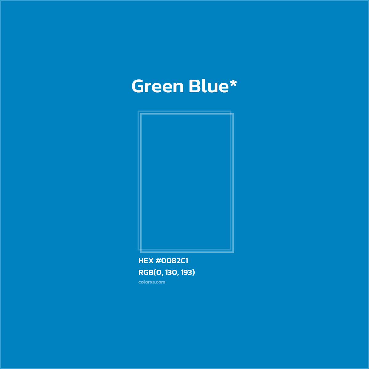 HEX #0082C1 Color Name, Color Code, Palettes, Similar Paints, Images