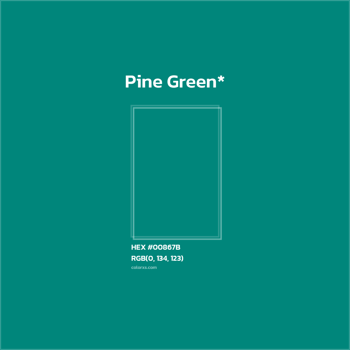 HEX #00867B Color Name, Color Code, Palettes, Similar Paints, Images