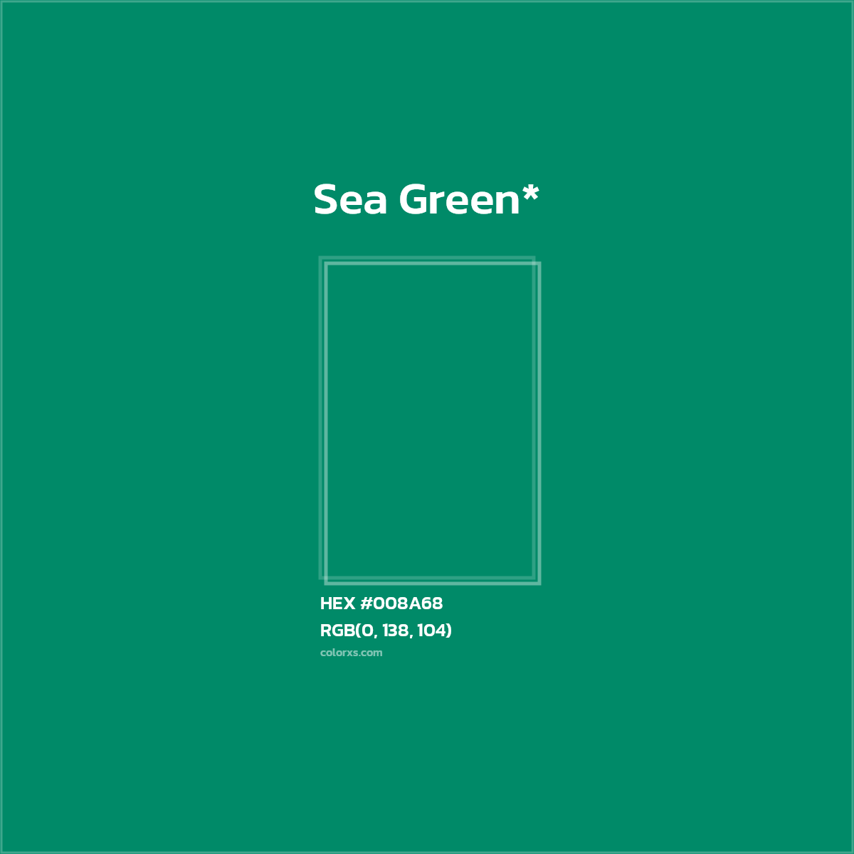 HEX #008A68 Color Name, Color Code, Palettes, Similar Paints, Images
