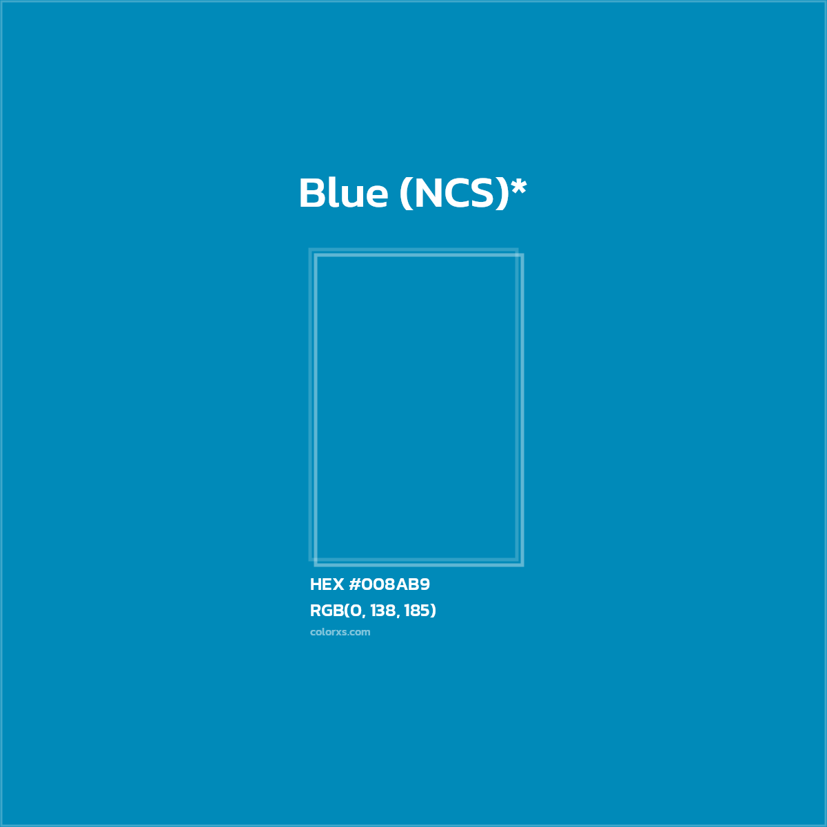 HEX #008AB9 Color Name, Color Code, Palettes, Similar Paints, Images