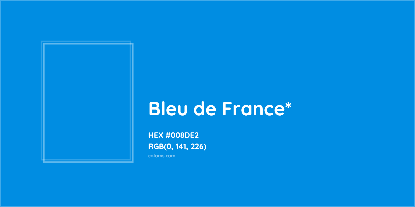 HEX #008DE2 Color Name, Color Code, Palettes, Similar Paints, Images