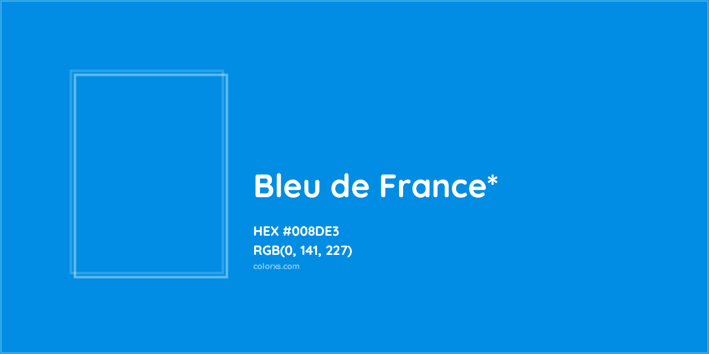 HEX #008DE3 Color Name, Color Code, Palettes, Similar Paints, Images