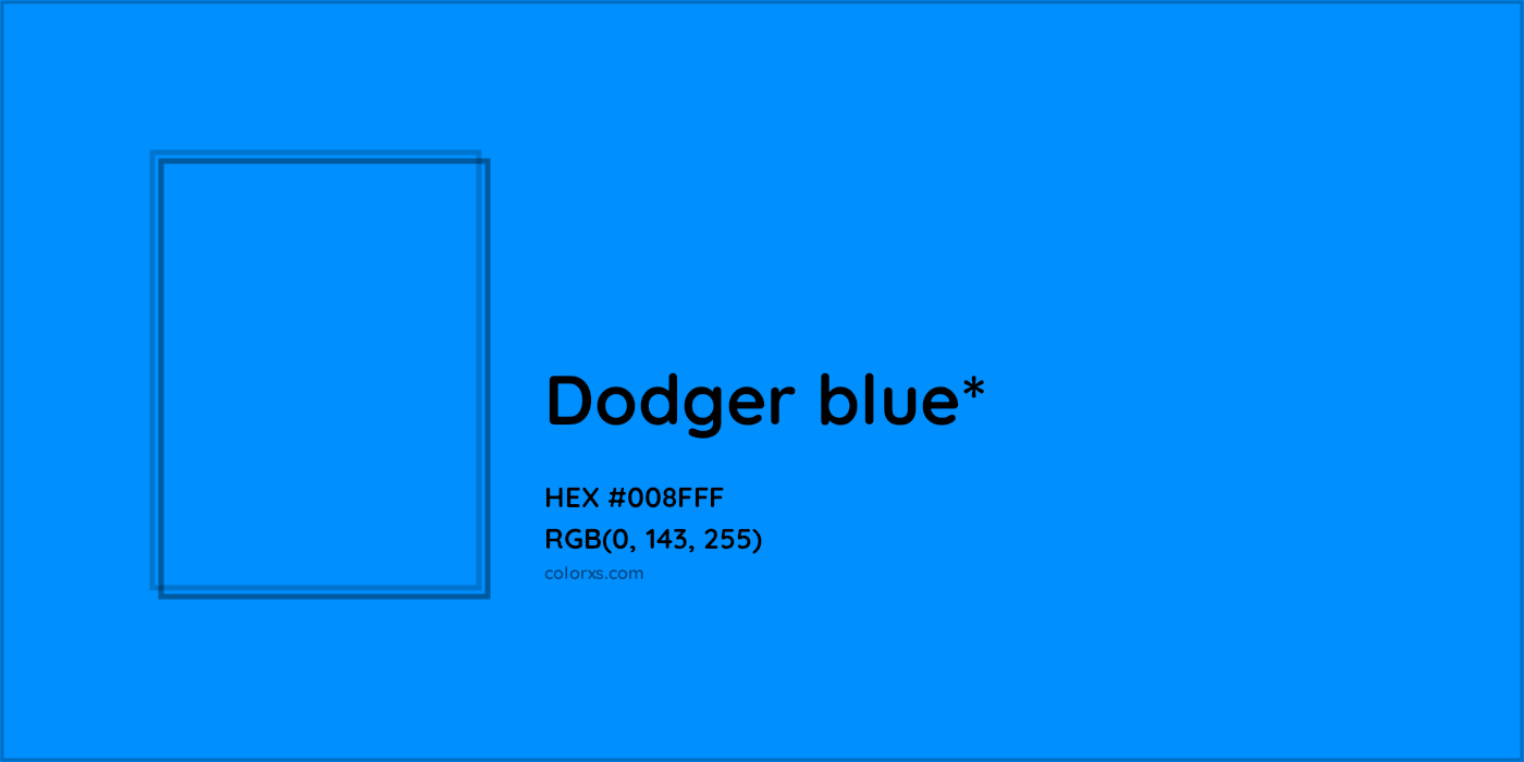 HEX #008FFF Color Name, Color Code, Palettes, Similar Paints, Images