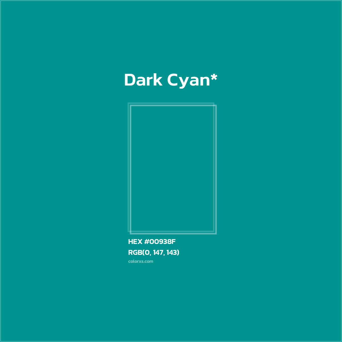 HEX #00938F Color Name, Color Code, Palettes, Similar Paints, Images
