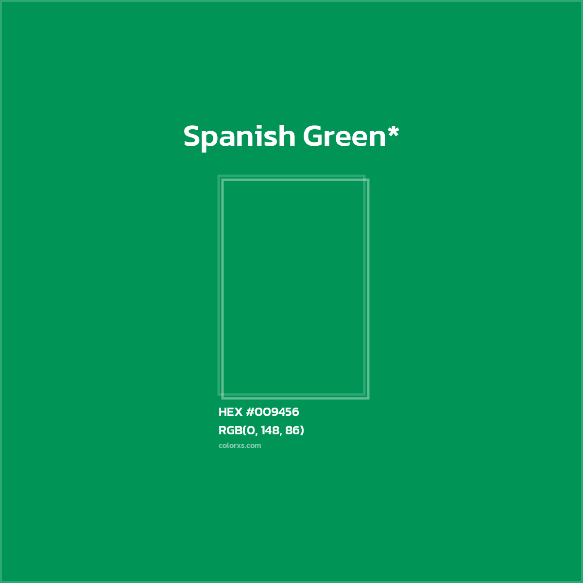 HEX #009456 Color Name, Color Code, Palettes, Similar Paints, Images
