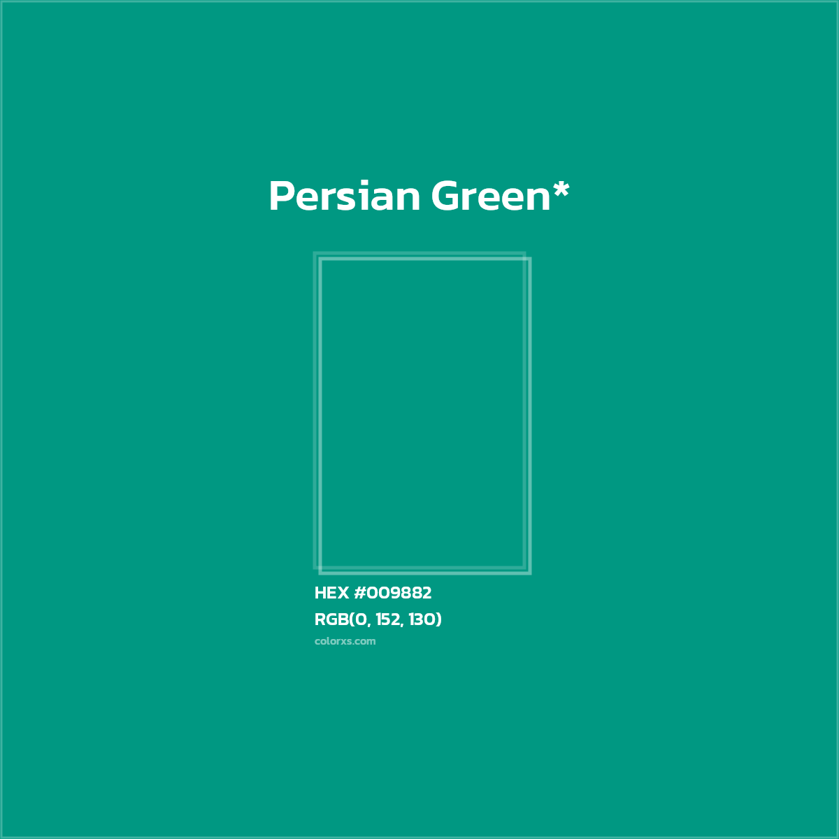 HEX #009882 Color Name, Color Code, Palettes, Similar Paints, Images