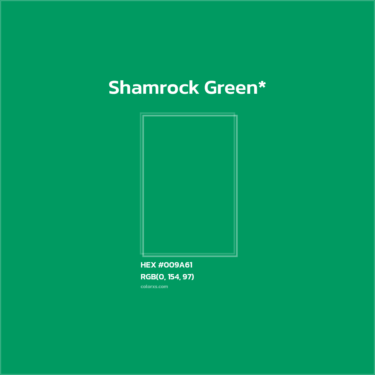 HEX #009A61 Color Name, Color Code, Palettes, Similar Paints, Images