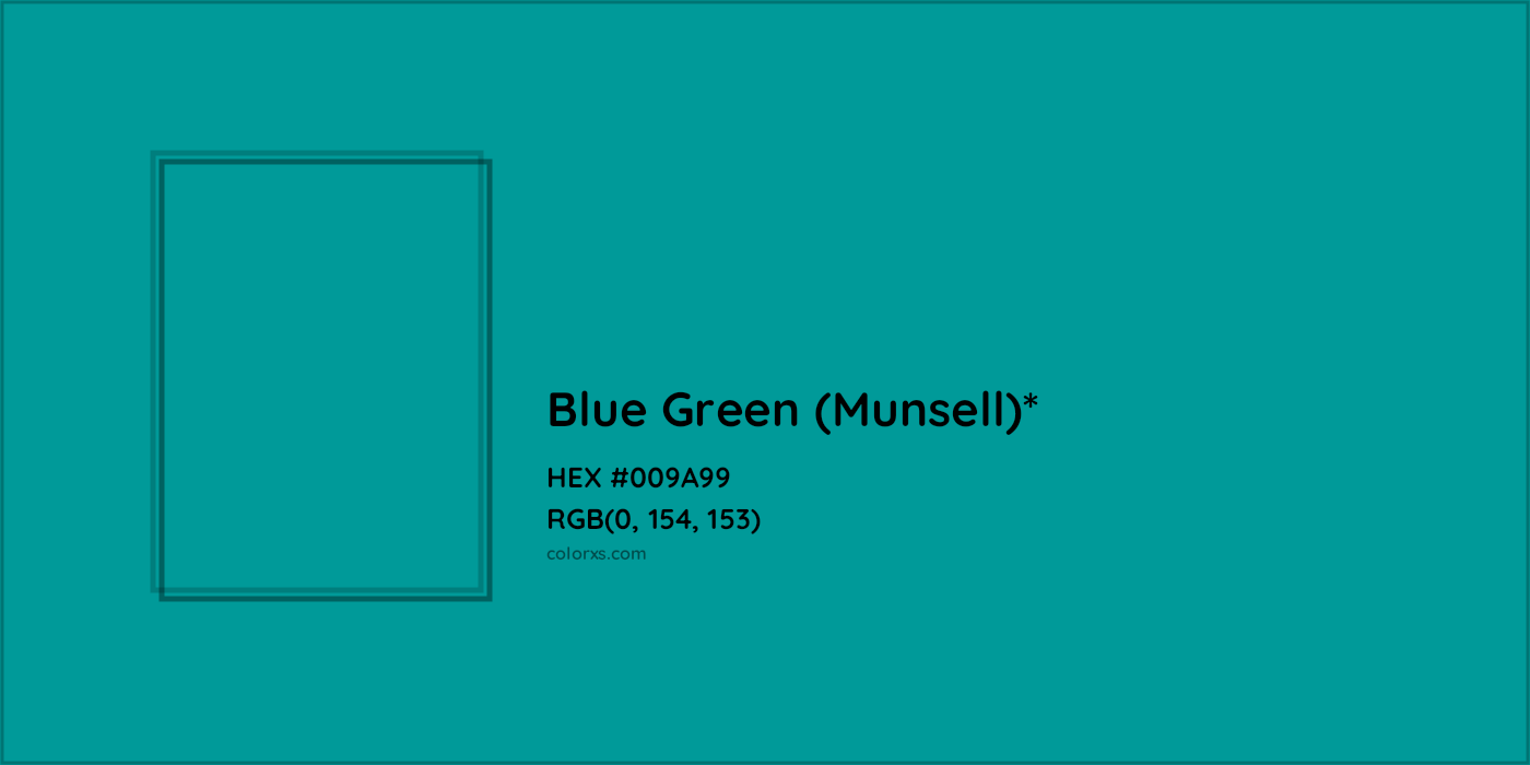 HEX #009A99 Color Name, Color Code, Palettes, Similar Paints, Images