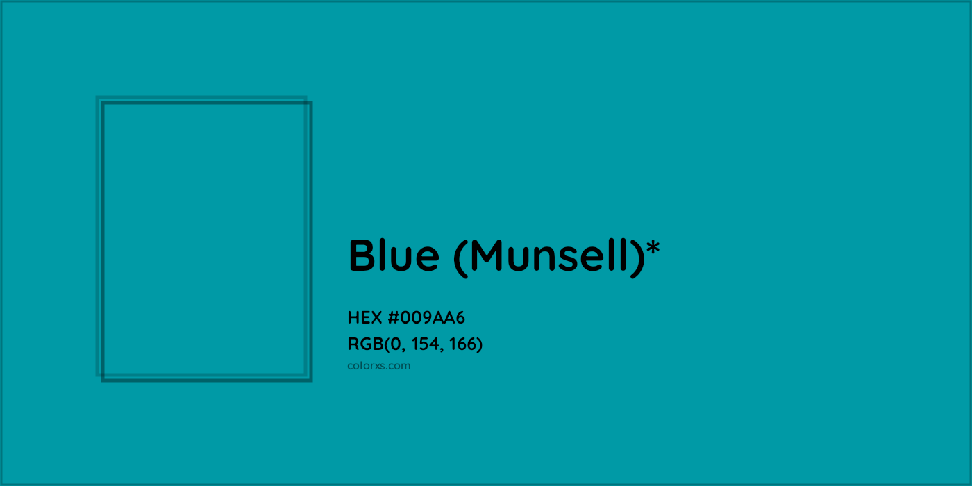 HEX #009AA6 Color Name, Color Code, Palettes, Similar Paints, Images