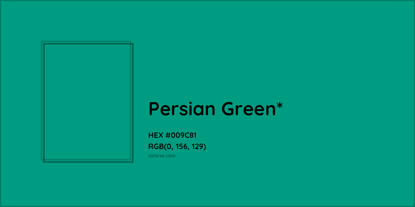 HEX #009C81 Color Name, Color Code, Palettes, Similar Paints, Images