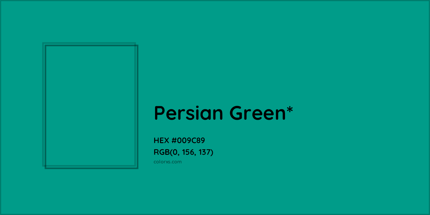 HEX #009C89 Color Name, Color Code, Palettes, Similar Paints, Images