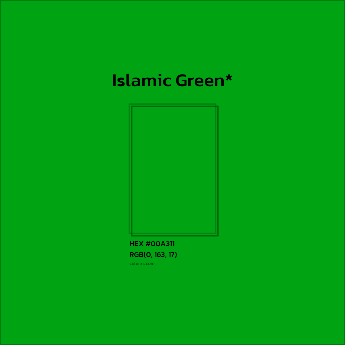 HEX #00A311 Color Name, Color Code, Palettes, Similar Paints, Images