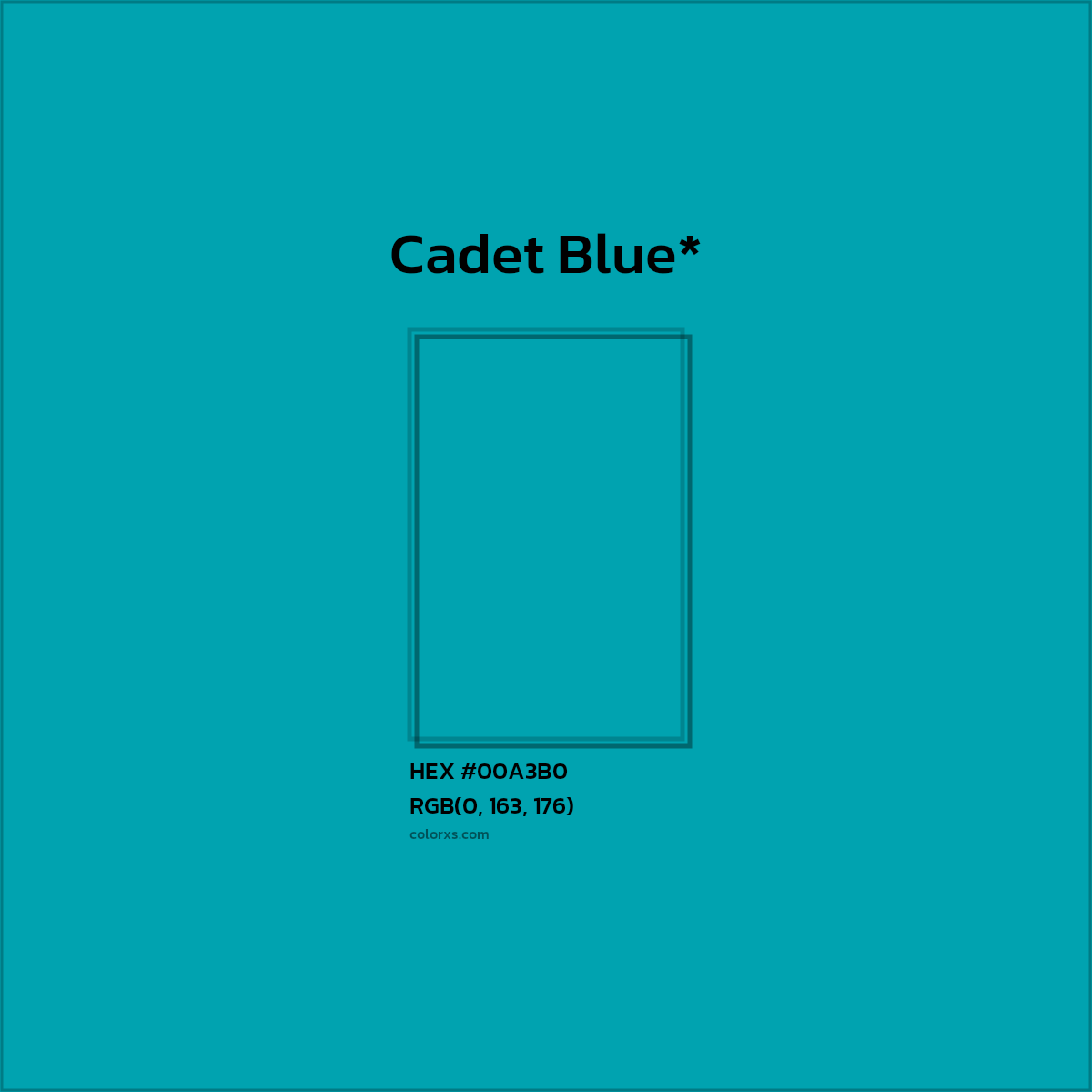 HEX #00A3B0 Color Name, Color Code, Palettes, Similar Paints, Images