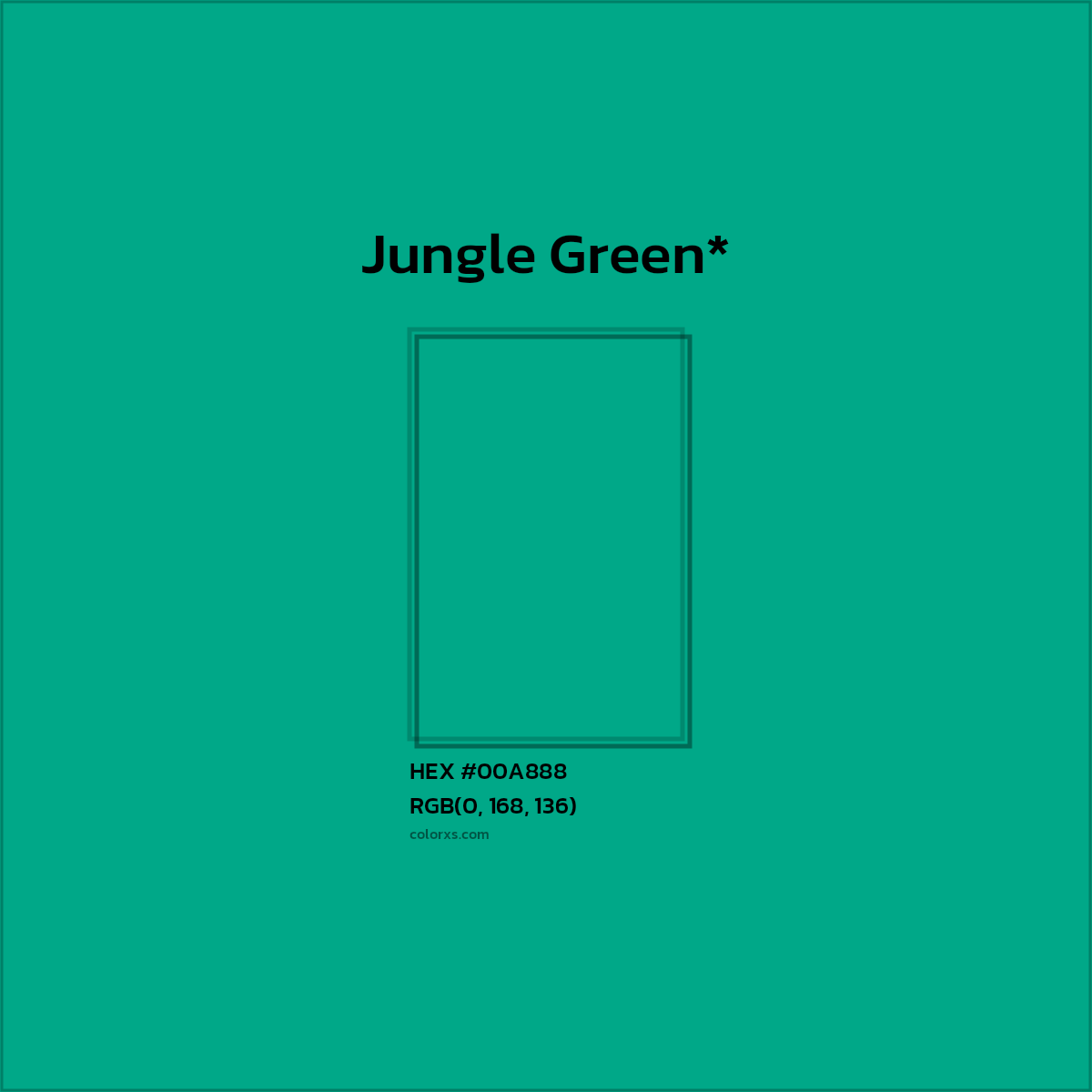 HEX #00A888 Color Name, Color Code, Palettes, Similar Paints, Images