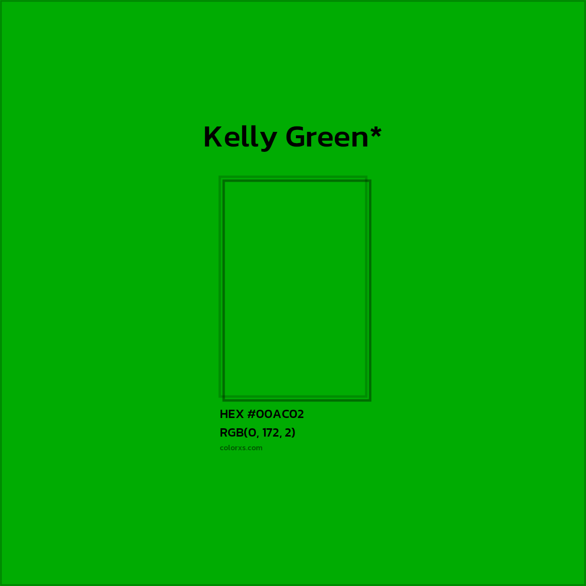 HEX #00AC02 Color Name, Color Code, Palettes, Similar Paints, Images
