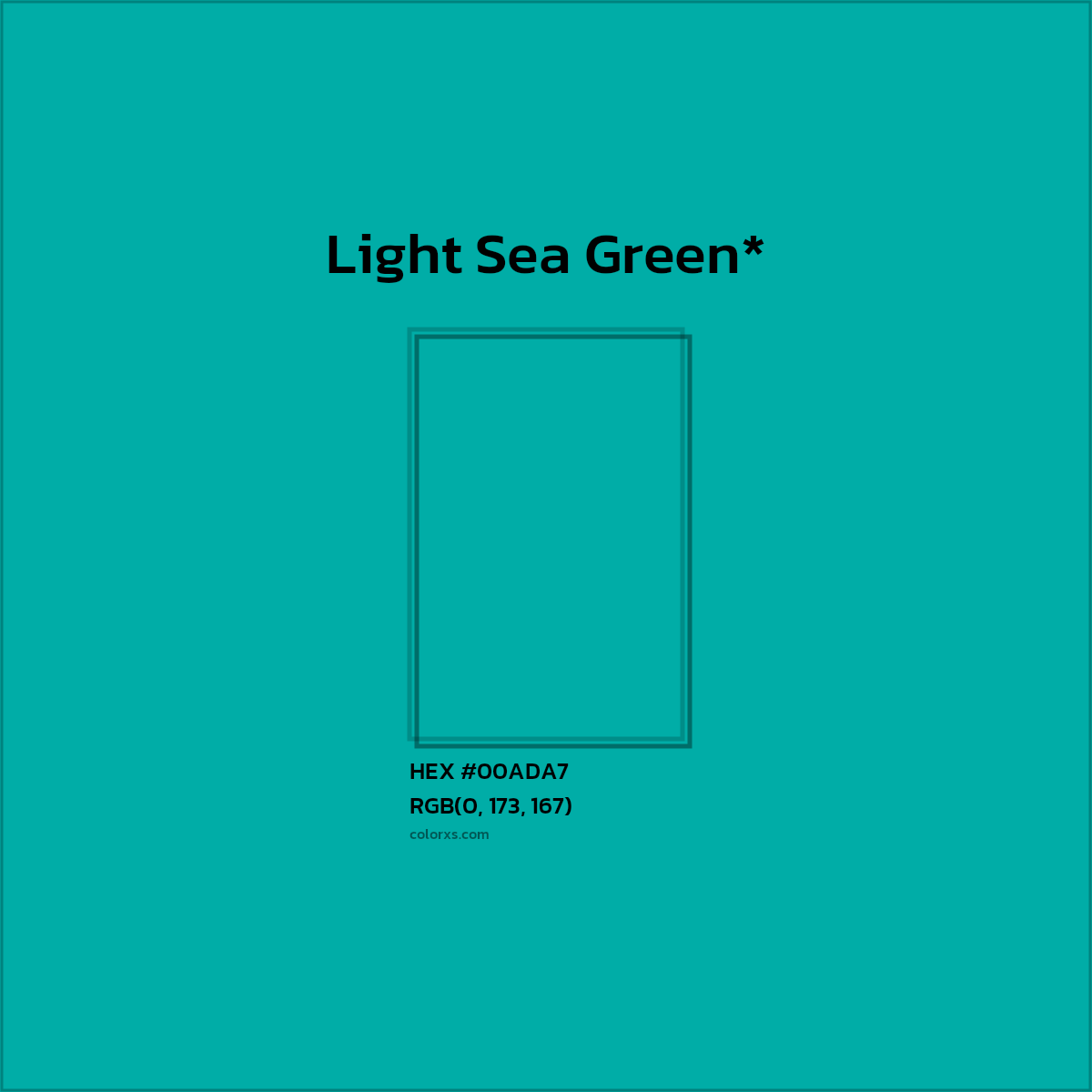HEX #00ADA7 Color Name, Color Code, Palettes, Similar Paints, Images