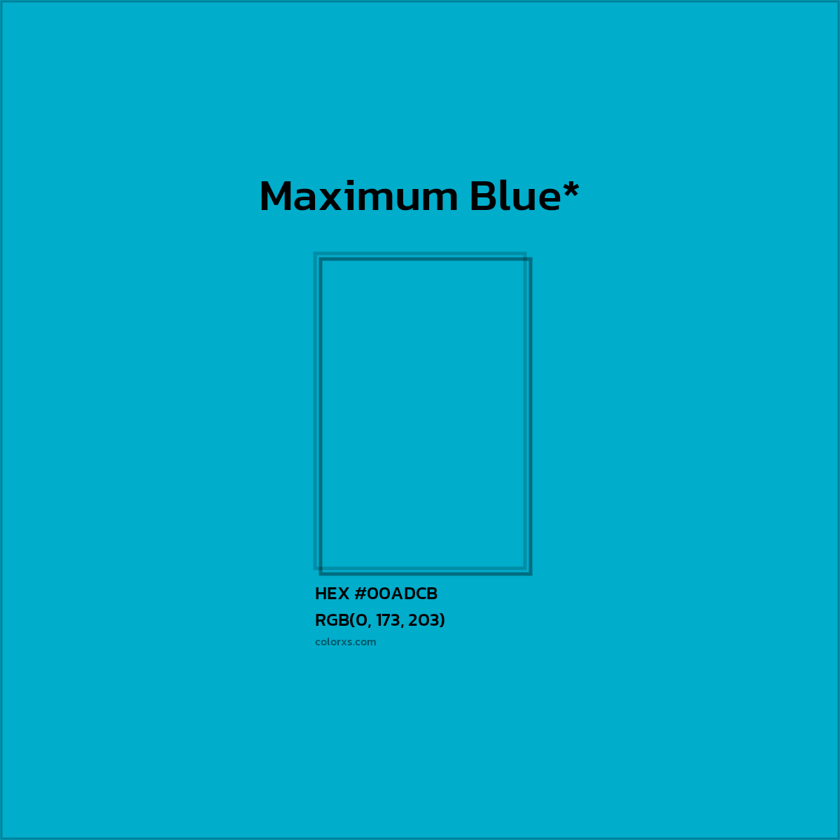 #00ADCB hex color. RGB, RYB, CMYK, HSL, HSV codes and color conversions. Matching color names, palettes, paints.