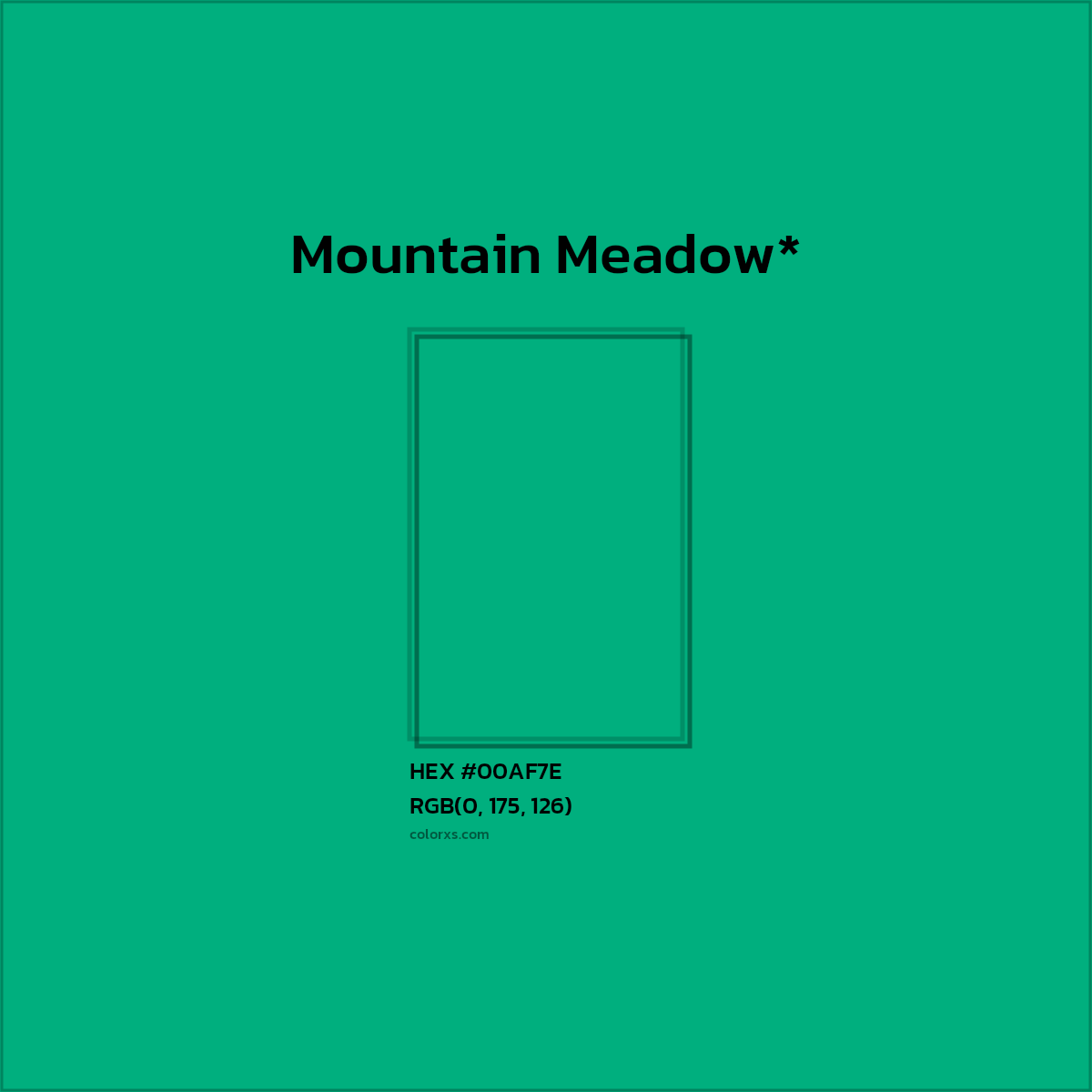 HEX #00AF7E Color Name, Color Code, Palettes, Similar Paints, Images