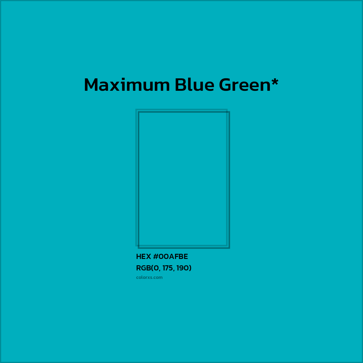 HEX #00AFBE Color Name, Color Code, Palettes, Similar Paints, Images