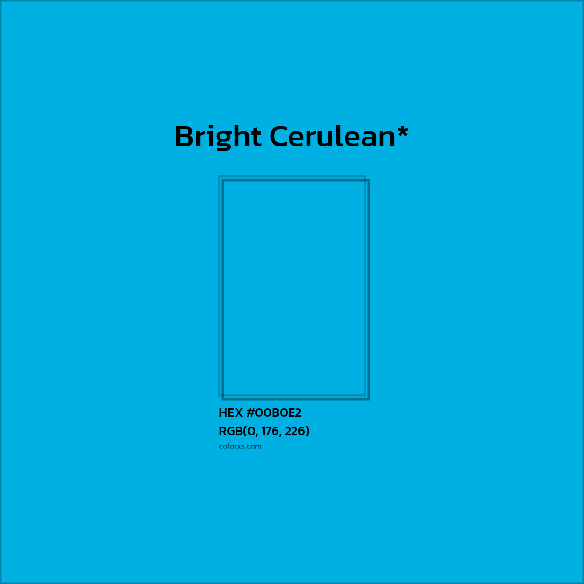 HEX #00B0E2 Color Name, Color Code, Palettes, Similar Paints, Images
