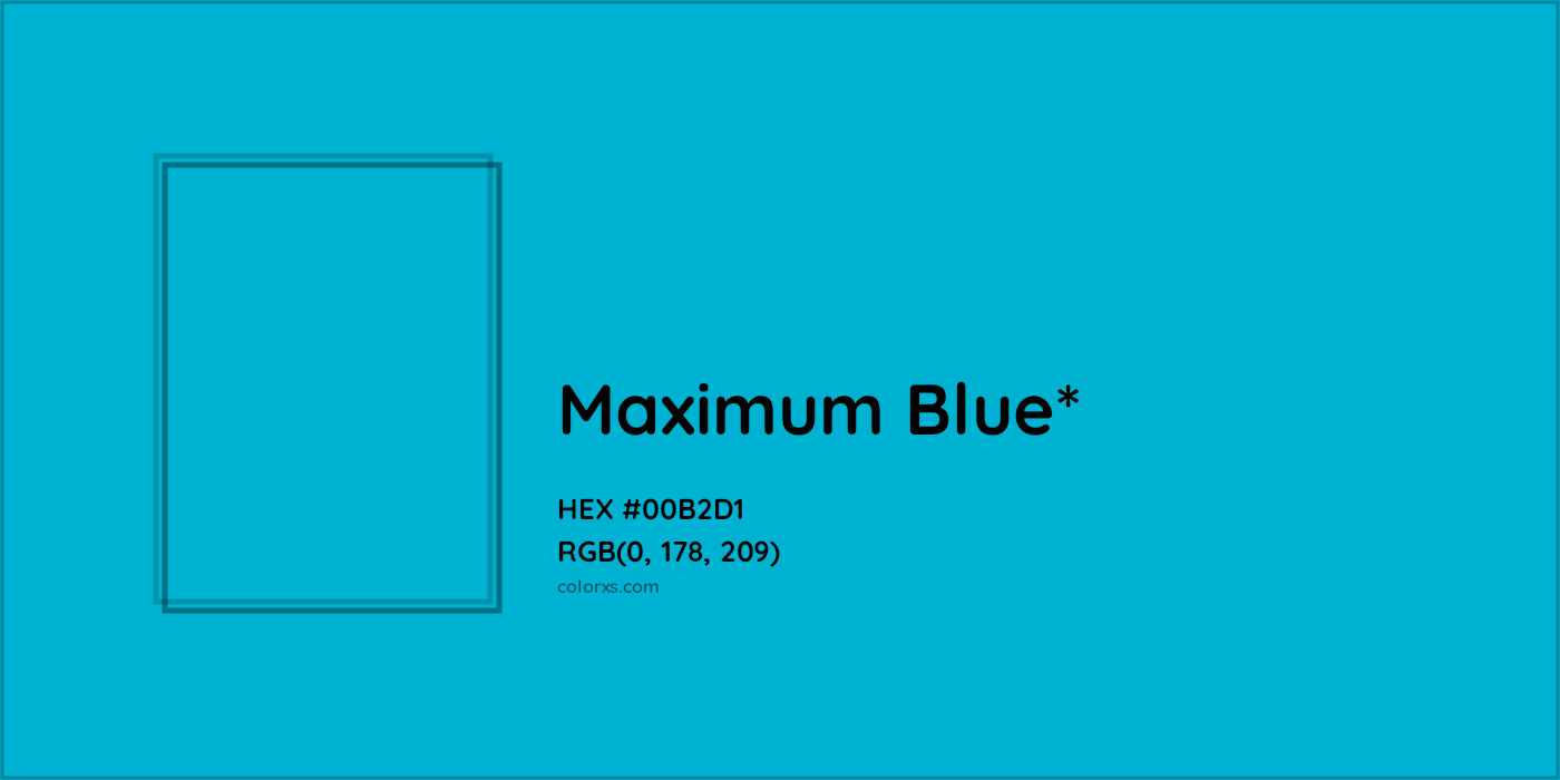 HEX #00B2D1 Color Name, Color Code, Palettes, Similar Paints, Images