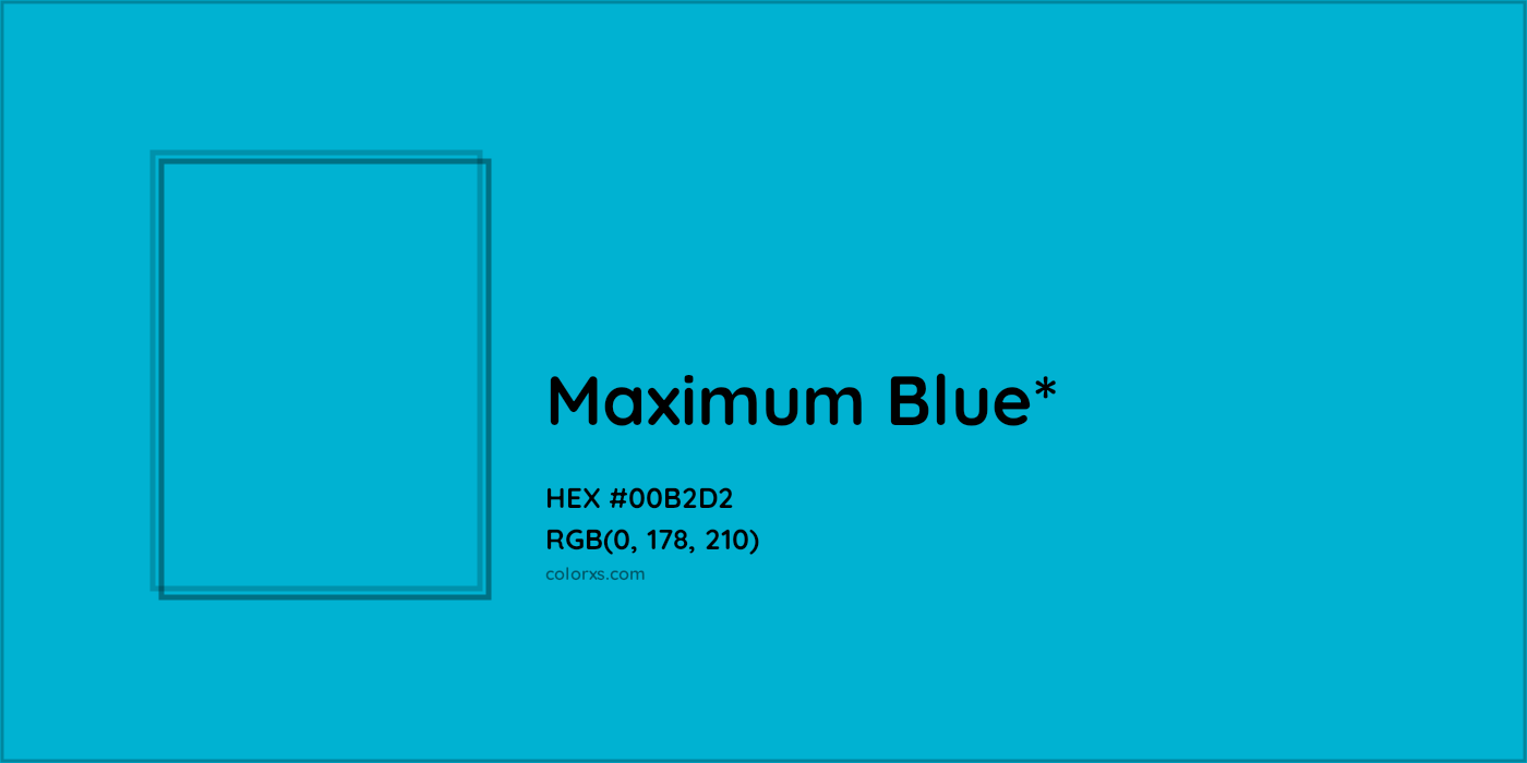 HEX #00B2D2 Color Name, Color Code, Palettes, Similar Paints, Images
