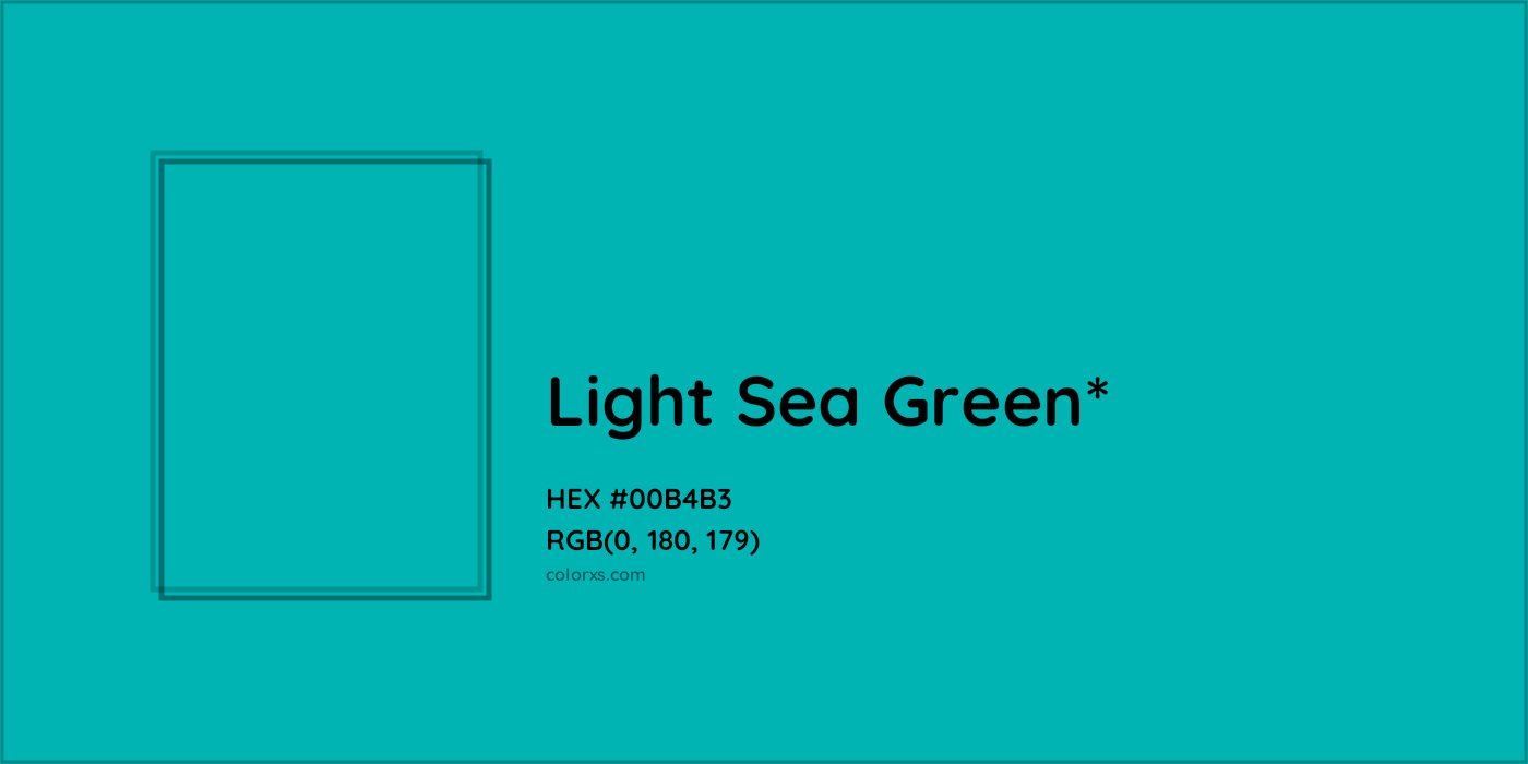 HEX #00B4B3 Color Name, Color Code, Palettes, Similar Paints, Images