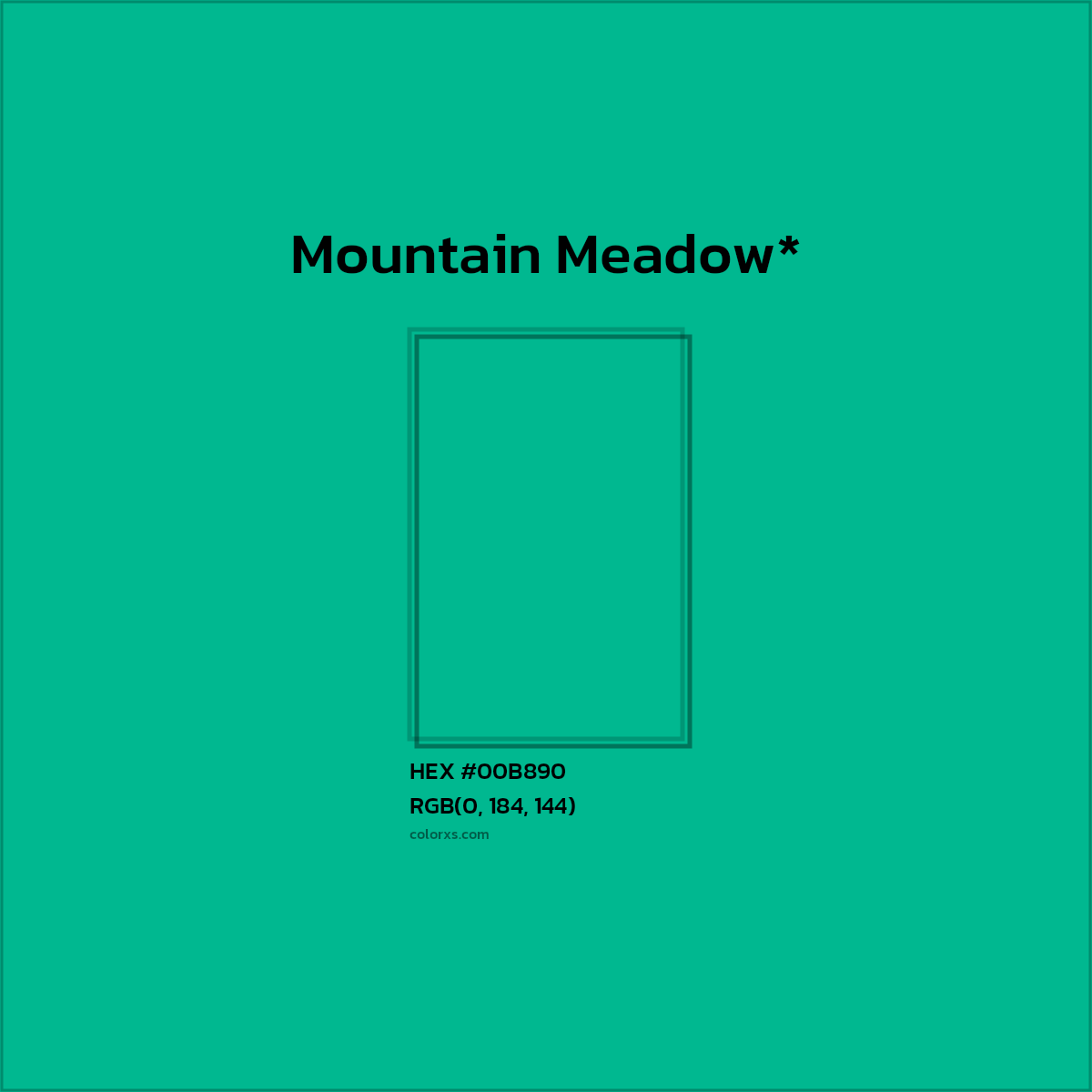 HEX #00B890 Color Name, Color Code, Palettes, Similar Paints, Images