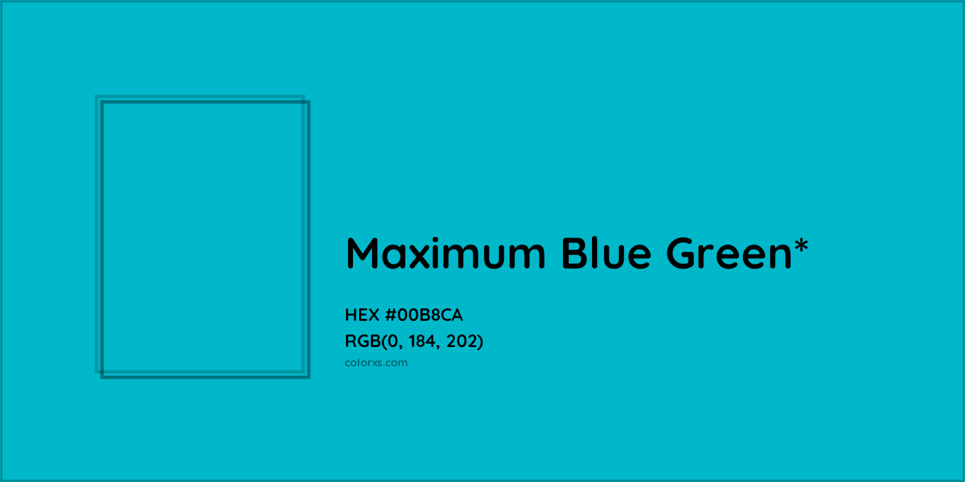 HEX #00B8CA Color Name, Color Code, Palettes, Similar Paints, Images