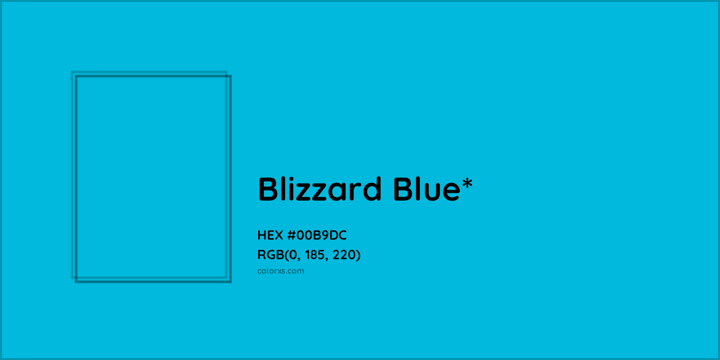 HEX #00B9DC Color Name, Color Code, Palettes, Similar Paints, Images