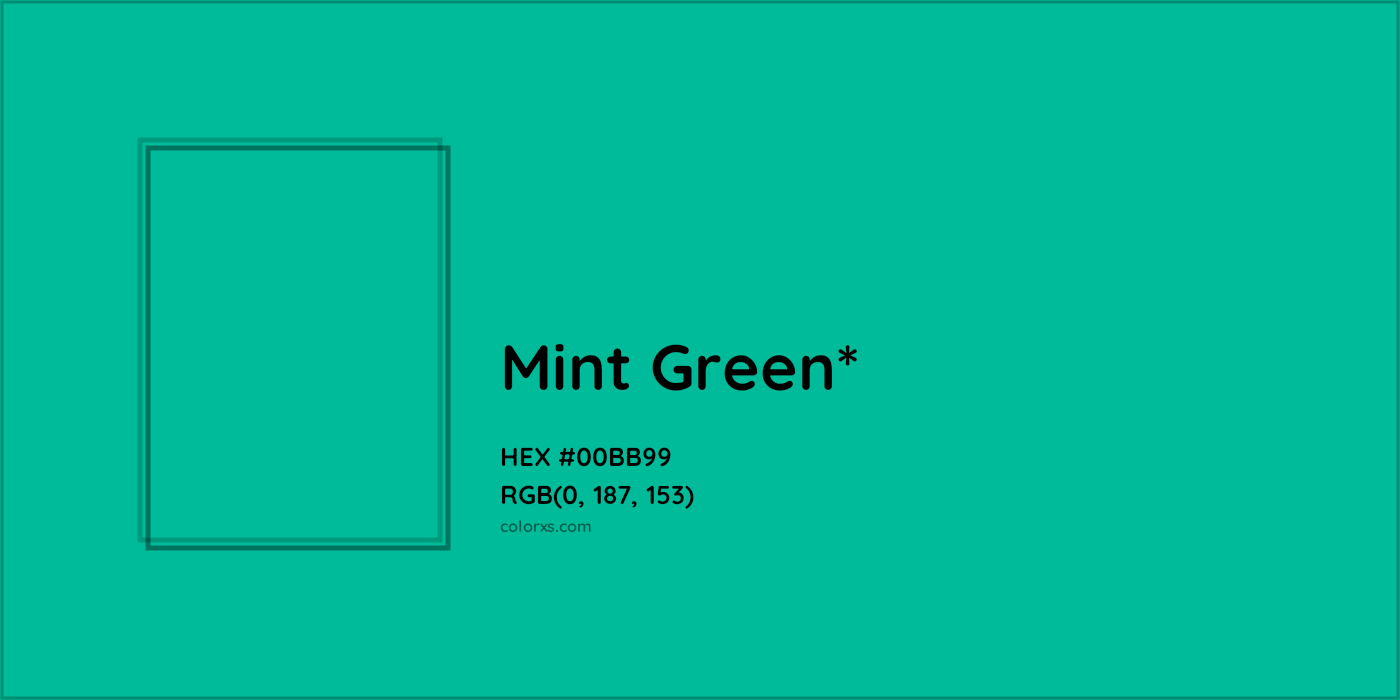 HEX #00BB99 Color Name, Color Code, Palettes, Similar Paints, Images