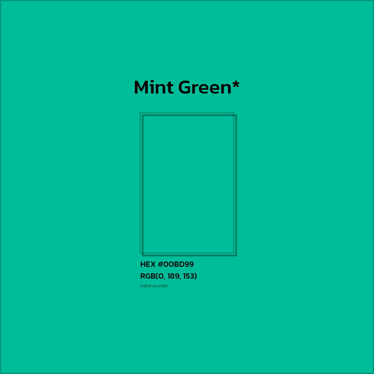 HEX #00BD99 Color Name, Color Code, Palettes, Similar Paints, Images