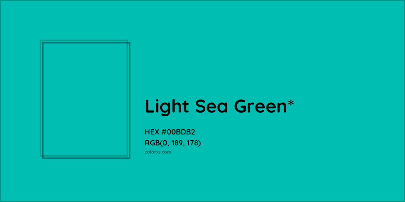 HEX #00BDB2 Color Name, Color Code, Palettes, Similar Paints, Images