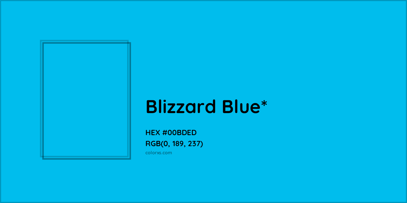 HEX #00BDED Color Name, Color Code, Palettes, Similar Paints, Images