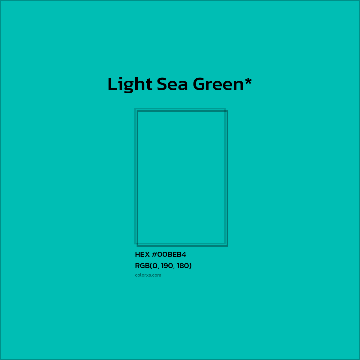 HEX #00BEB4 Color Name, Color Code, Palettes, Similar Paints, Images