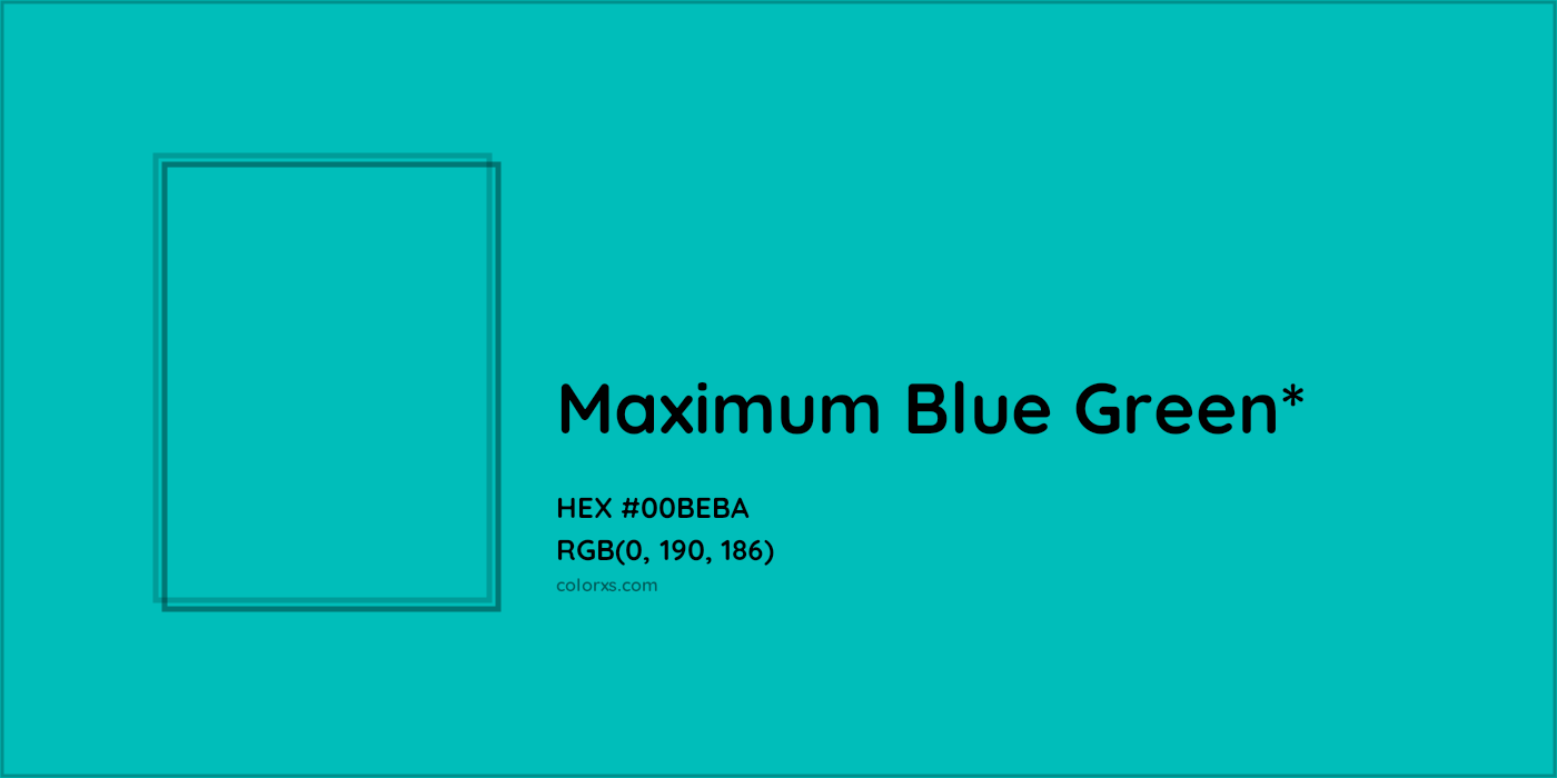 HEX #00BEBA Color Name, Color Code, Palettes, Similar Paints, Images