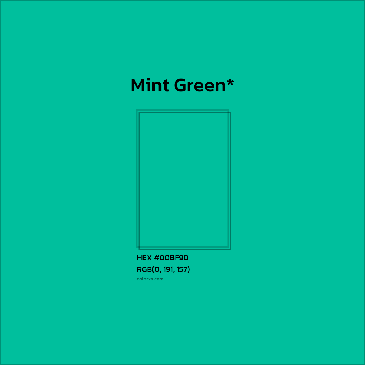 HEX #00BF9D Color Name, Color Code, Palettes, Similar Paints, Images