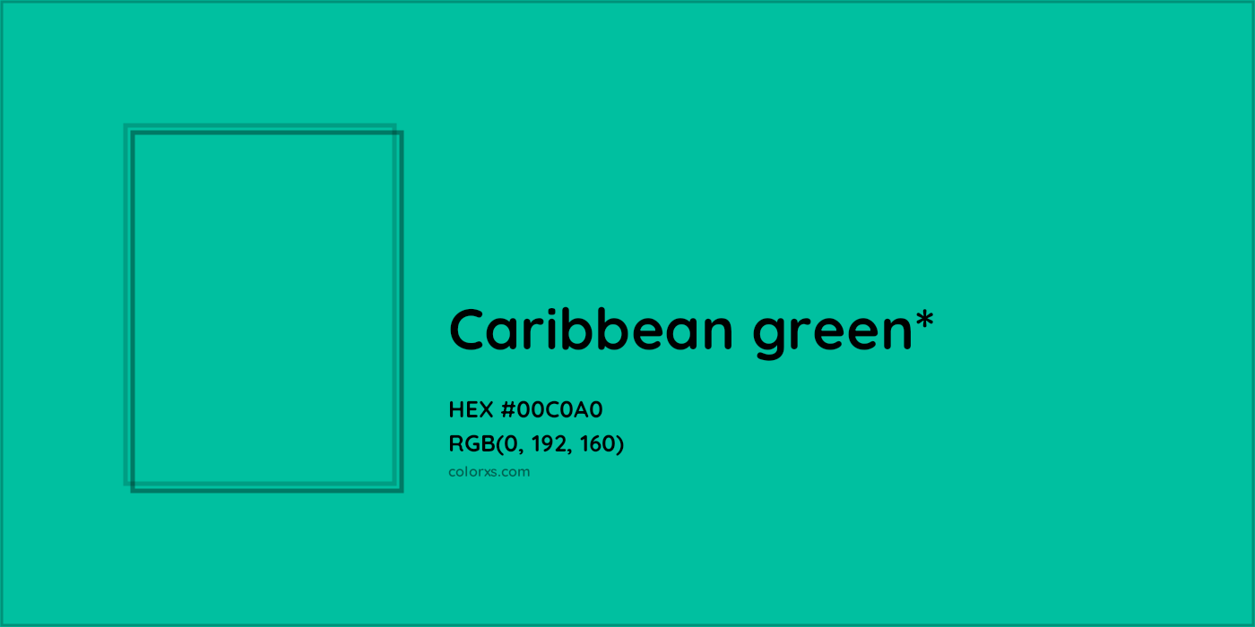 HEX #00C0A0 Color Name, Color Code, Palettes, Similar Paints, Images