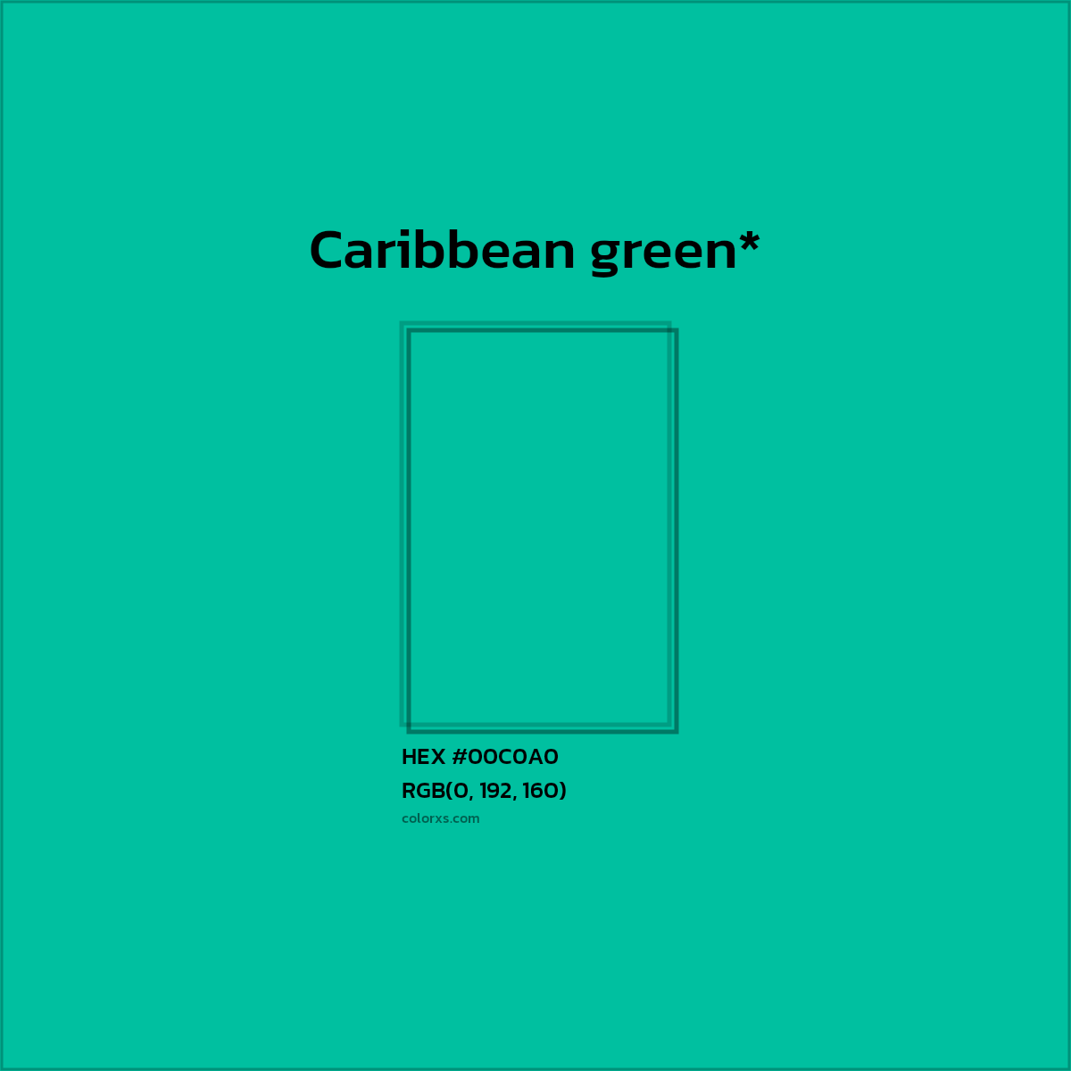 HEX #00C0A0 Color Name, Color Code, Palettes, Similar Paints, Images