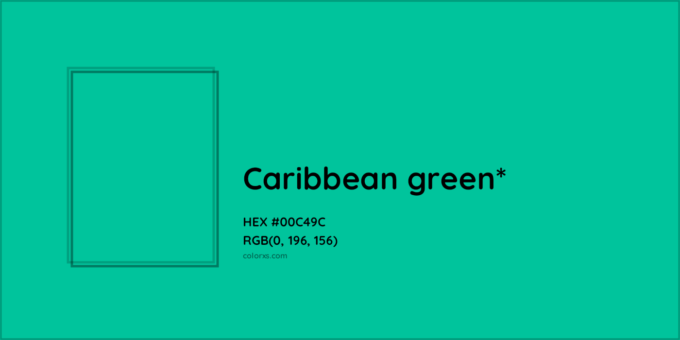 HEX #00C49C Color Name, Color Code, Palettes, Similar Paints, Images